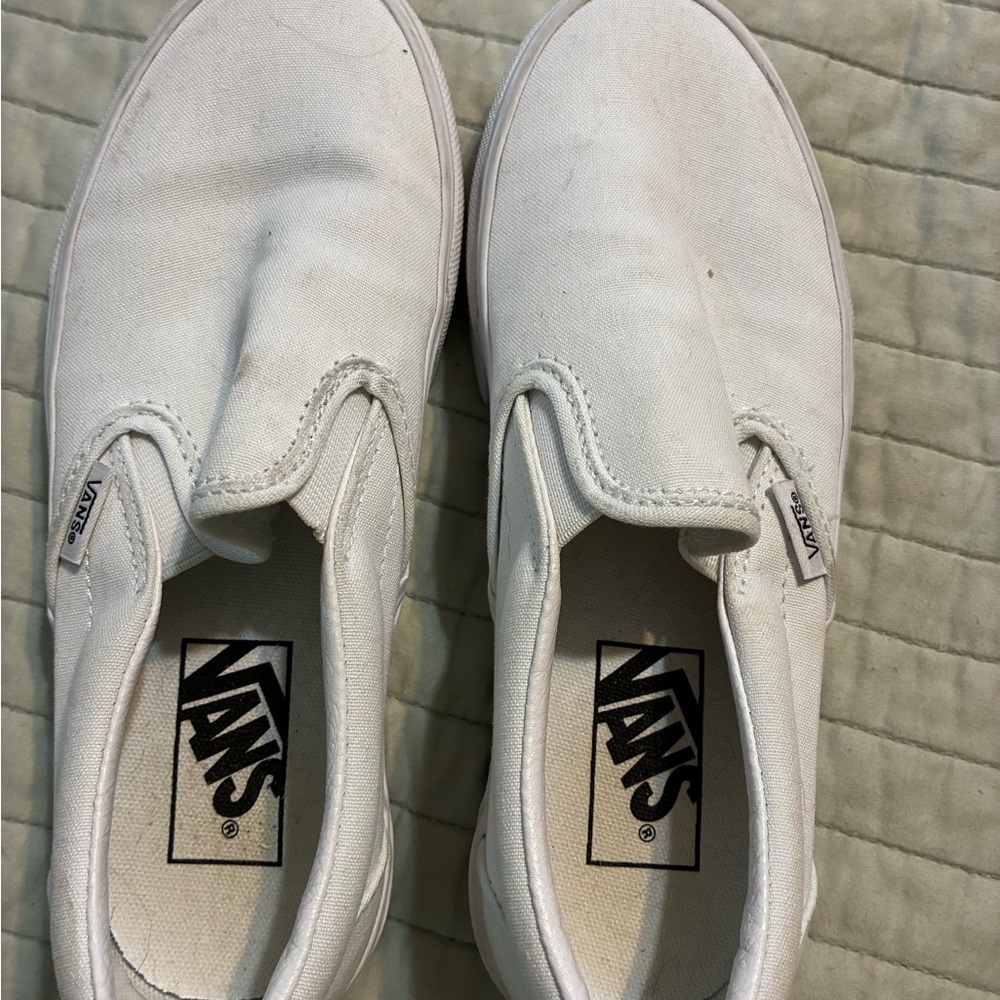 Vans White Canvas Sneakers